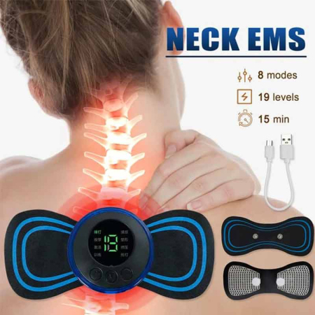 Electric EMS Body Massager Mat/Pad - Neck & Back Therapy image